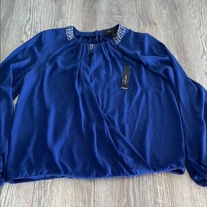 Elegant Blue Women's Top